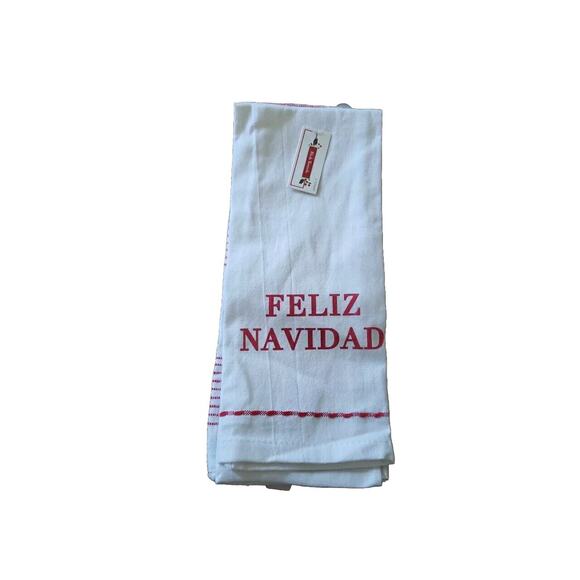 Kitchen Dish Towels Set of 2 Unbranded Christmas Navidad NWT - Picture 1 of 3